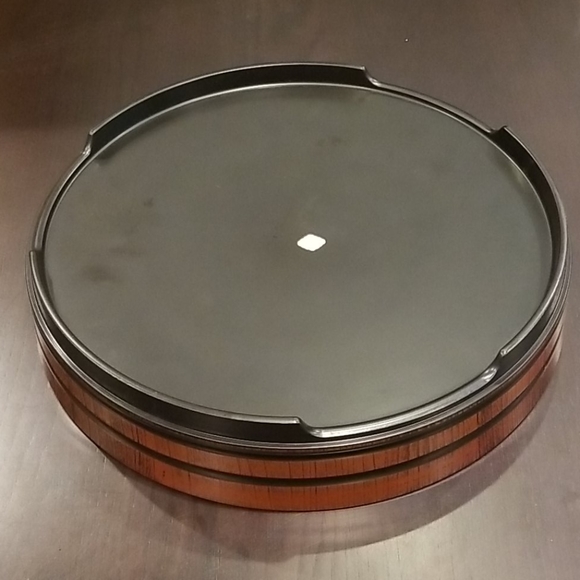 Vintage OMC Japanese Laquerware round tray - Picture 3 of 11